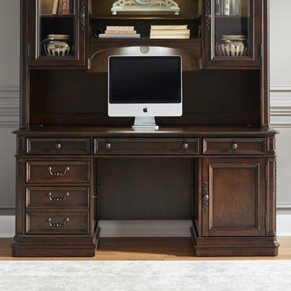 Liberty Furniture - Brayton Manor - Credenza in Brown - 273-HOJ-CS view 4