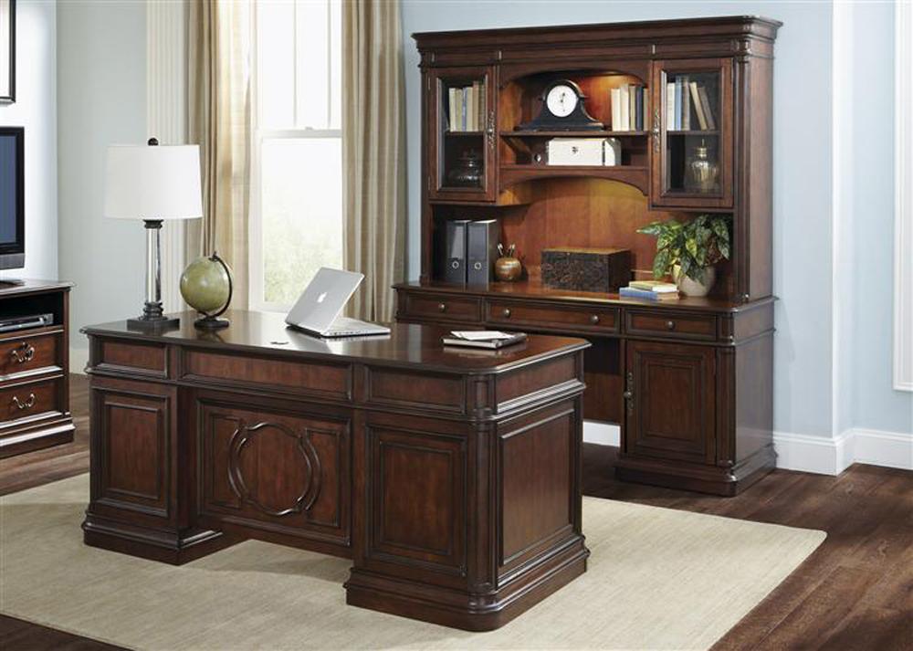 Liberty Furniture - Brayton Manor 5 Piece Jr Executive Desk Set - 273-HOJ-5JES veiw 1