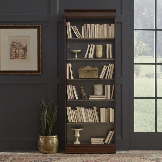 Liberty Furniture - Brayton Manor Jr Executive 84 Inch Bookcase veiw 1