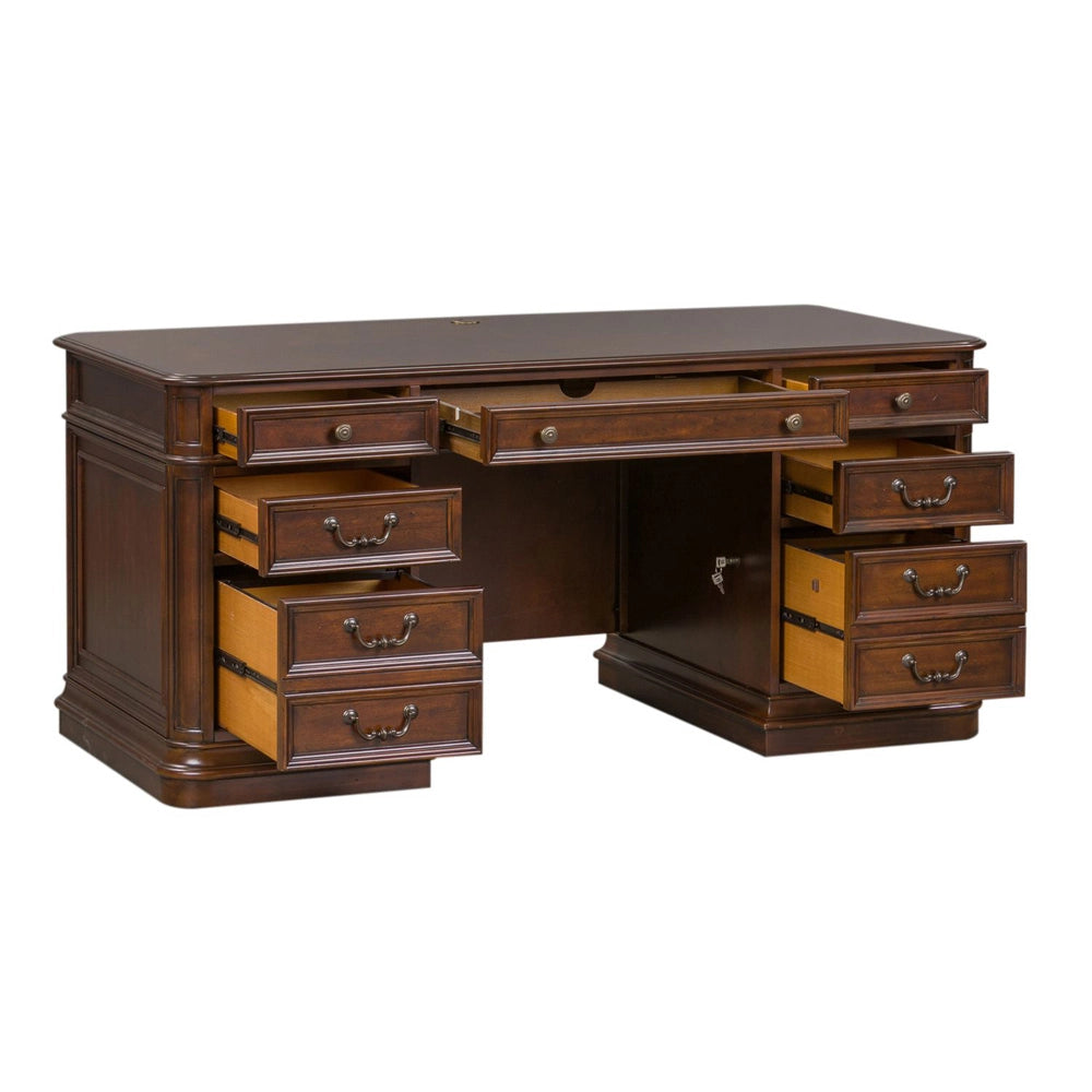 Liberty Furniture - Brayton Manor Jr Executive Desk - 273-HOJ-JED