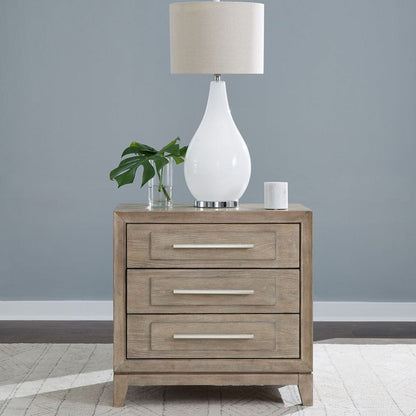 Liberty Furniture - Brentwood - 3 Drawer Nightstand w/ Charging Station in Brown - 789-BR61 view 1