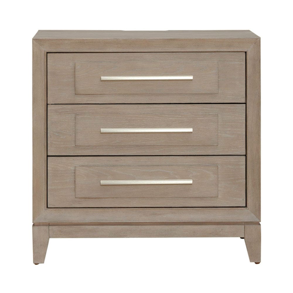 Liberty Furniture - Brentwood - 3 Drawer Nightstand w/ Charging Station in Brown - 789-BR61 view 3