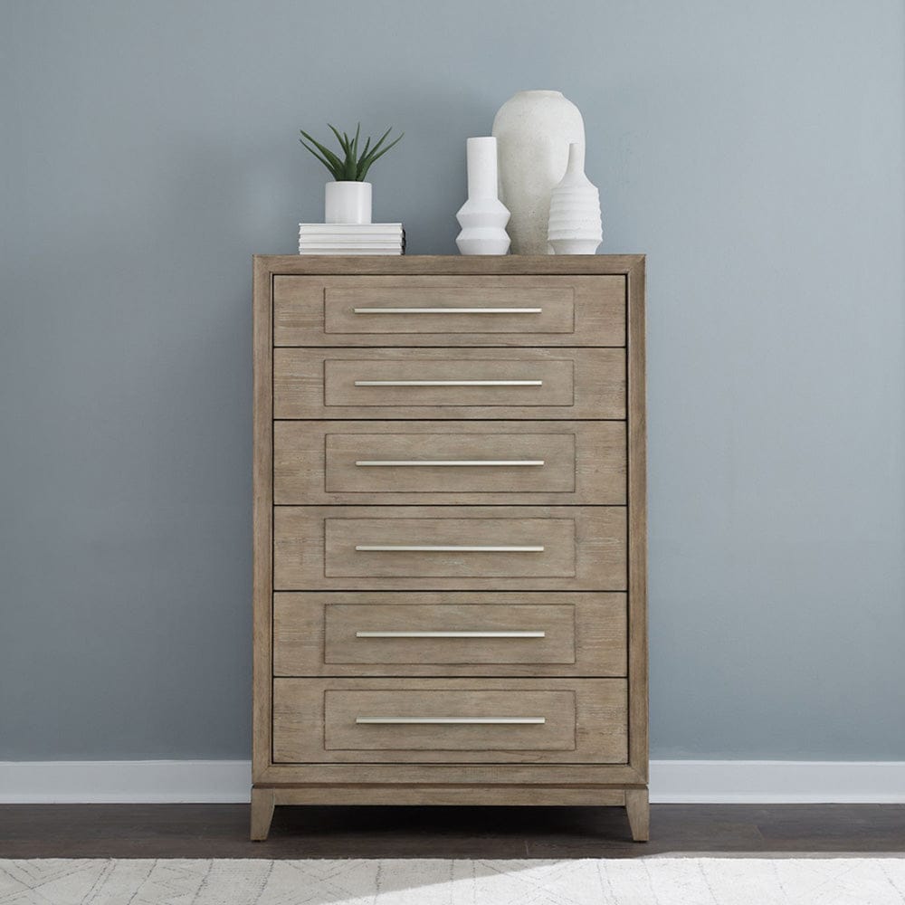 Liberty Furniture - Brentwood - 6 Drawer Chest in Brown - 789-BR41 view 1