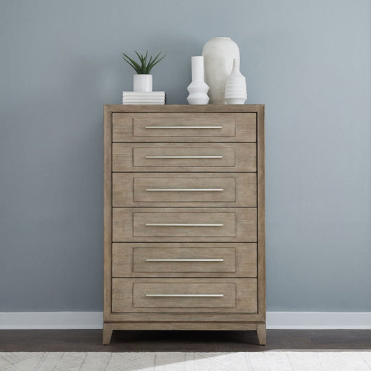 Liberty Furniture - Brentwood - 6 Drawer Chest in Brown - 789-BR41 view 1