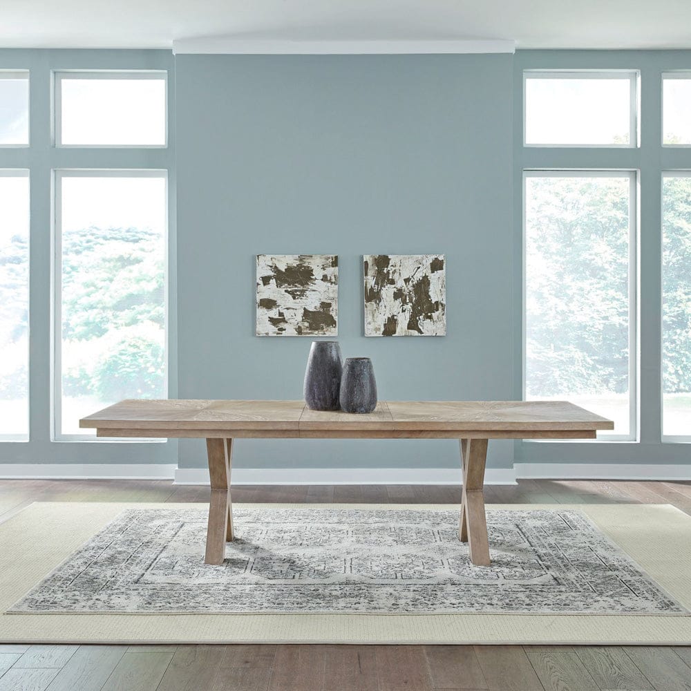 Liberty Furniture - Brentwood - Double Pedestal Table Set in Brown - 789-DR-DPS view 1