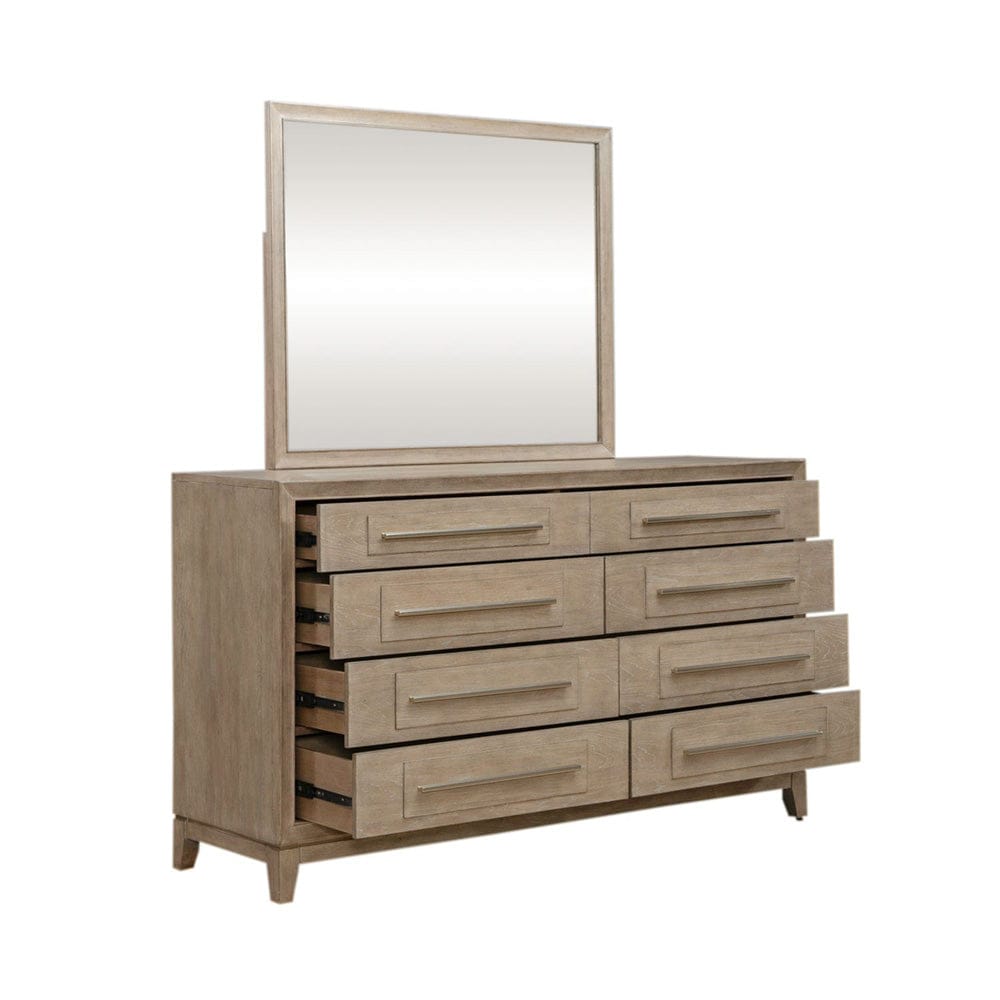 Liberty Furniture - Brentwood - Dresser & Mirror in Brown - 789-BR-DM view 6