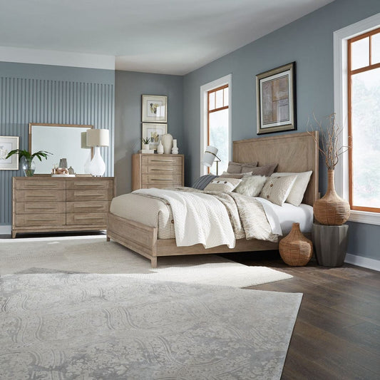 Liberty Furniture - Brentwood - King California Panel Bed, Dresser & Mirror, Chest in Brown - 789-BR-CPBDMC view 1