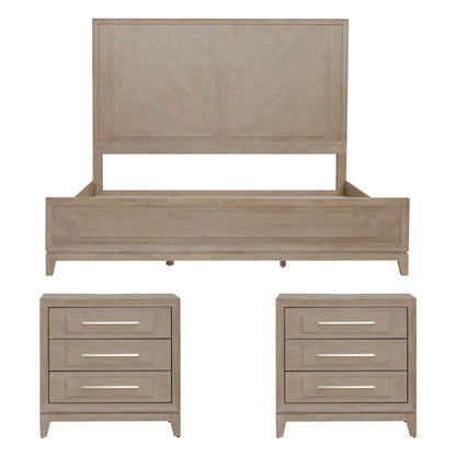 Liberty Furniture - Brentwood King Panel Bed, 2 Nightstands - 789-BR-KPB2NS view 1