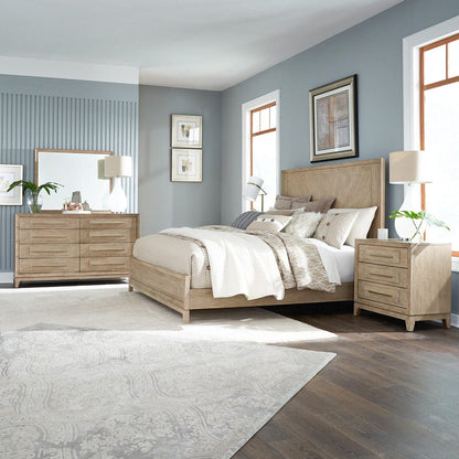 Liberty Furniture - Brentwood - King Panel Bed, Dresser & Mirror, Night Stand in Brown - 789-BR-KPBDMN view 1