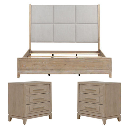 Liberty Furniture - Brentwood King Upholstered Bed, 2 Nightstands - 789-BR-KUB2NS view 1