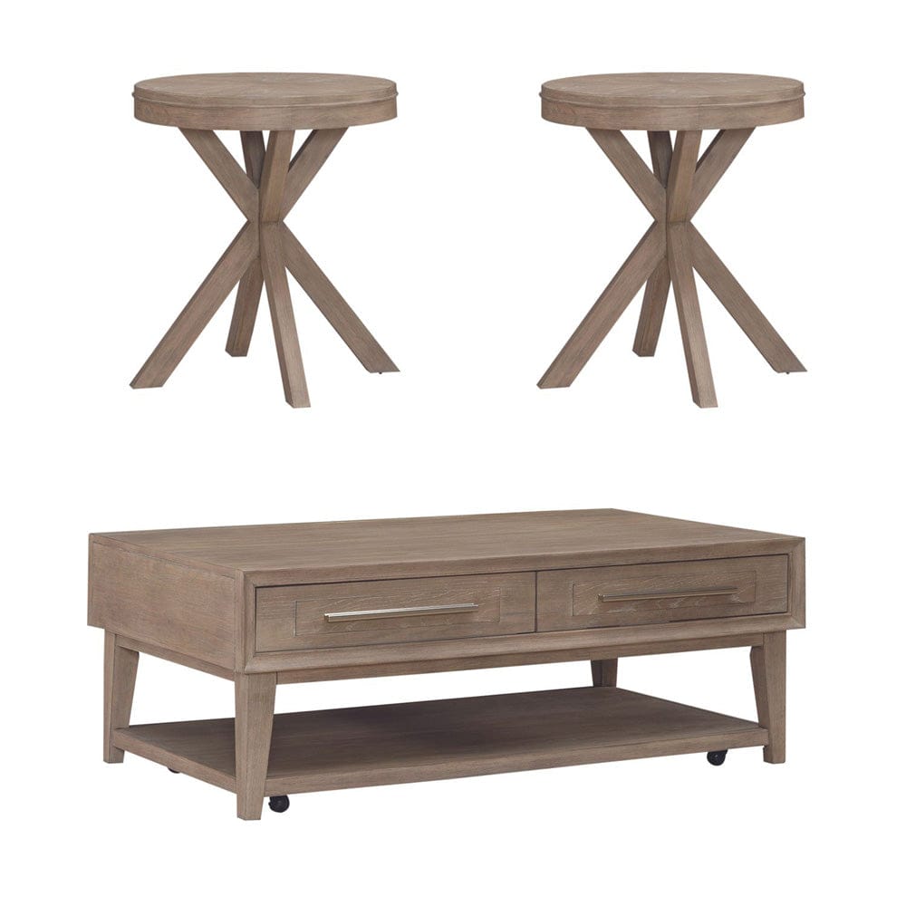 Liberty Furniture - Brentwood - Opt 3 Piece Set in Brown - 789-OT-O3PCS view 1