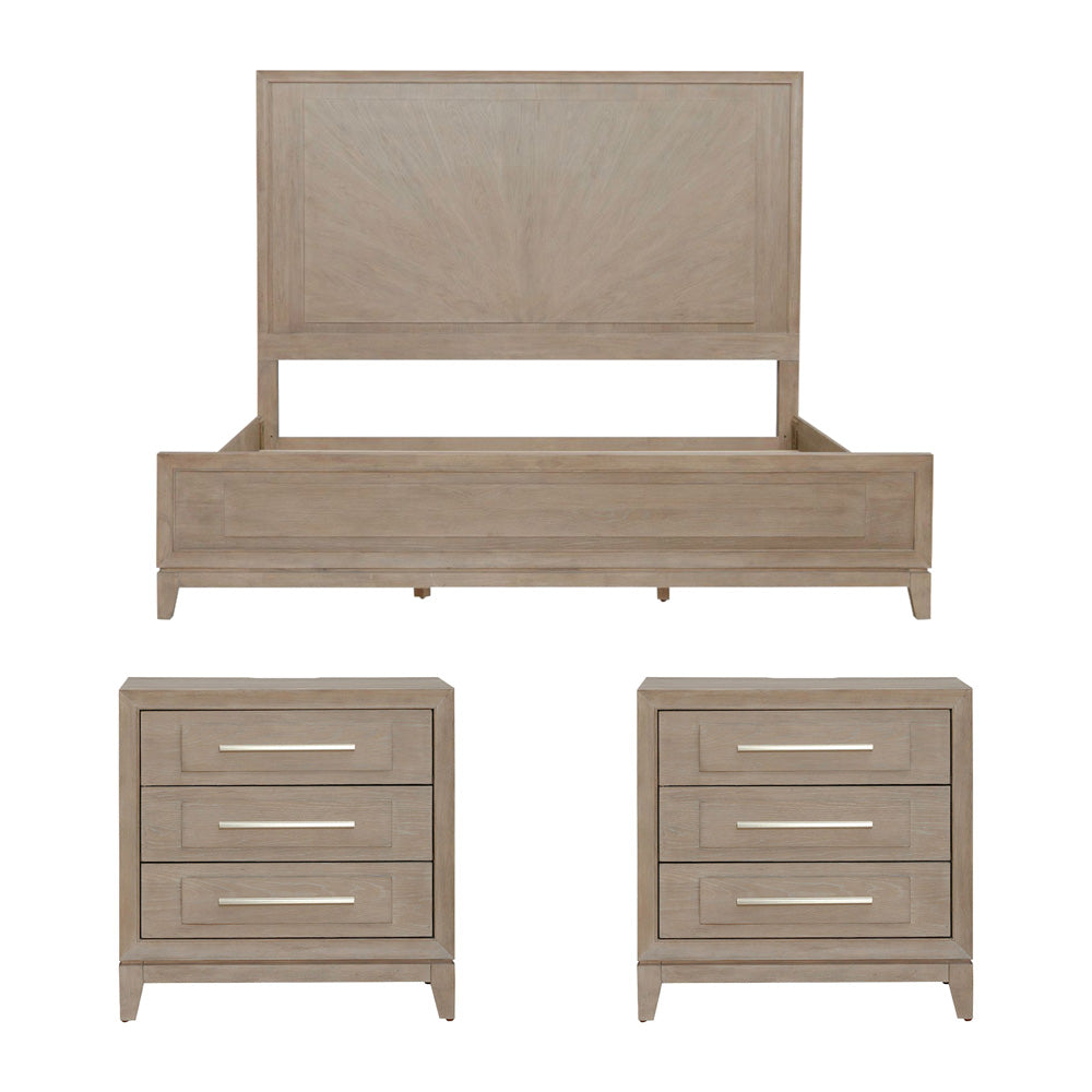 Liberty Furniture - Brentwood Queen Panel Bed, 2 Nightstands - 789-BR-QPB2NS view 1