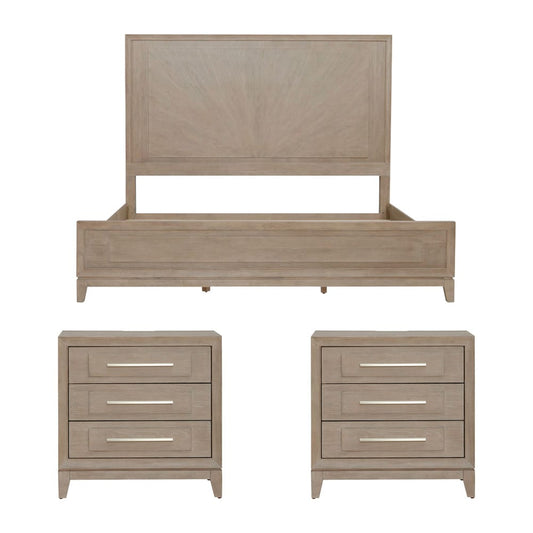 Liberty Furniture - Brentwood Queen Panel Bed, 2 Nightstands - 789-BR-QPB2NS view 1
