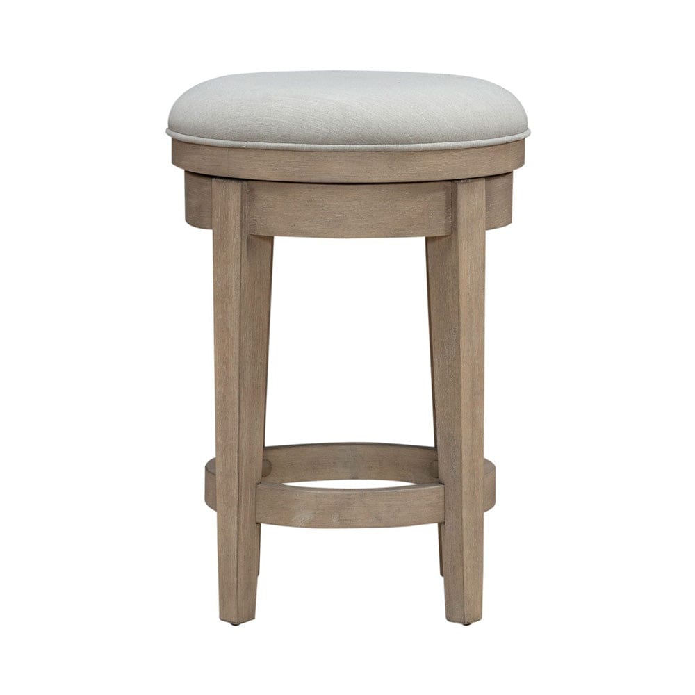 Liberty Furniture - Brentwood - Uph Swivel Console Stool in Brown - 789-OT9003 view 3
