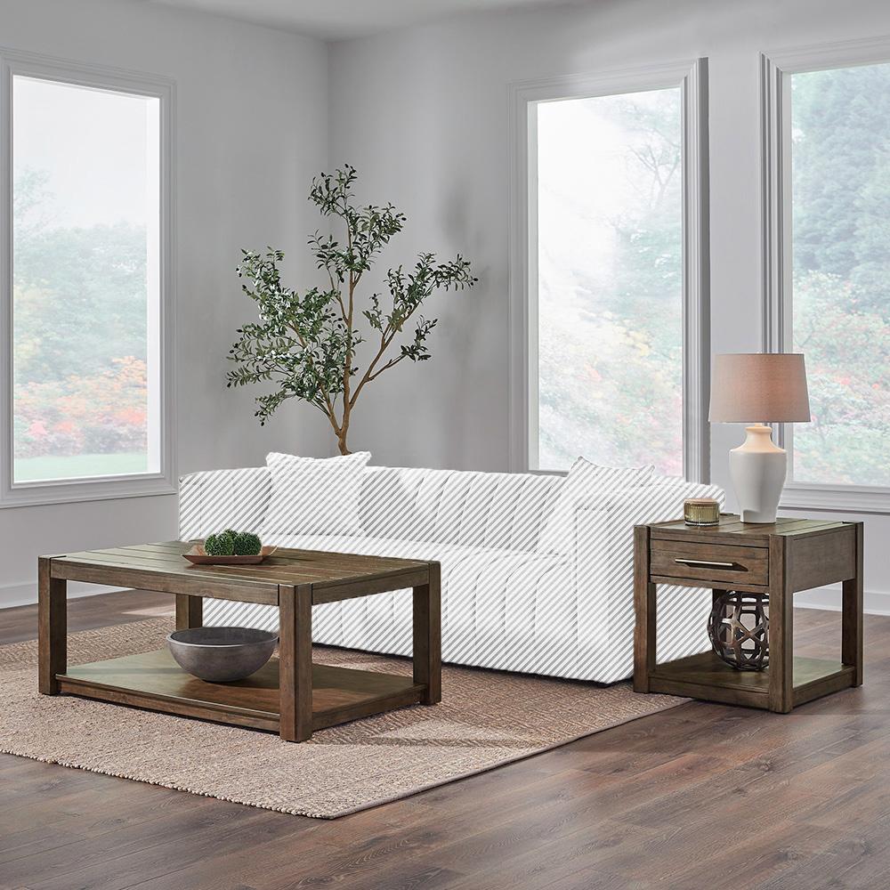 Liberty Furniture - Broadmore 3 Piece Set  in Cobblestone Brown - 449-OT-3PCS veiw 1