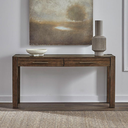 Liberty Furniture - Broadmore Console Table in Cobblestone Brown - 449-OT6030 veiw 1
