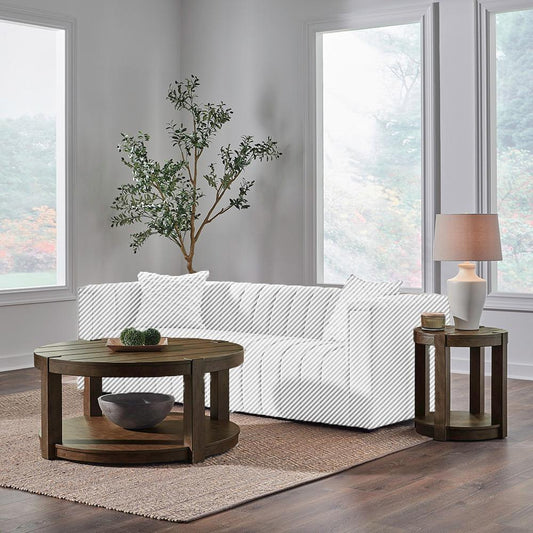 Liberty Furniture - Broadmore Opt 3 Piece Set  in Cobblestone Brown - 449-OT-O3PCS veiw 1