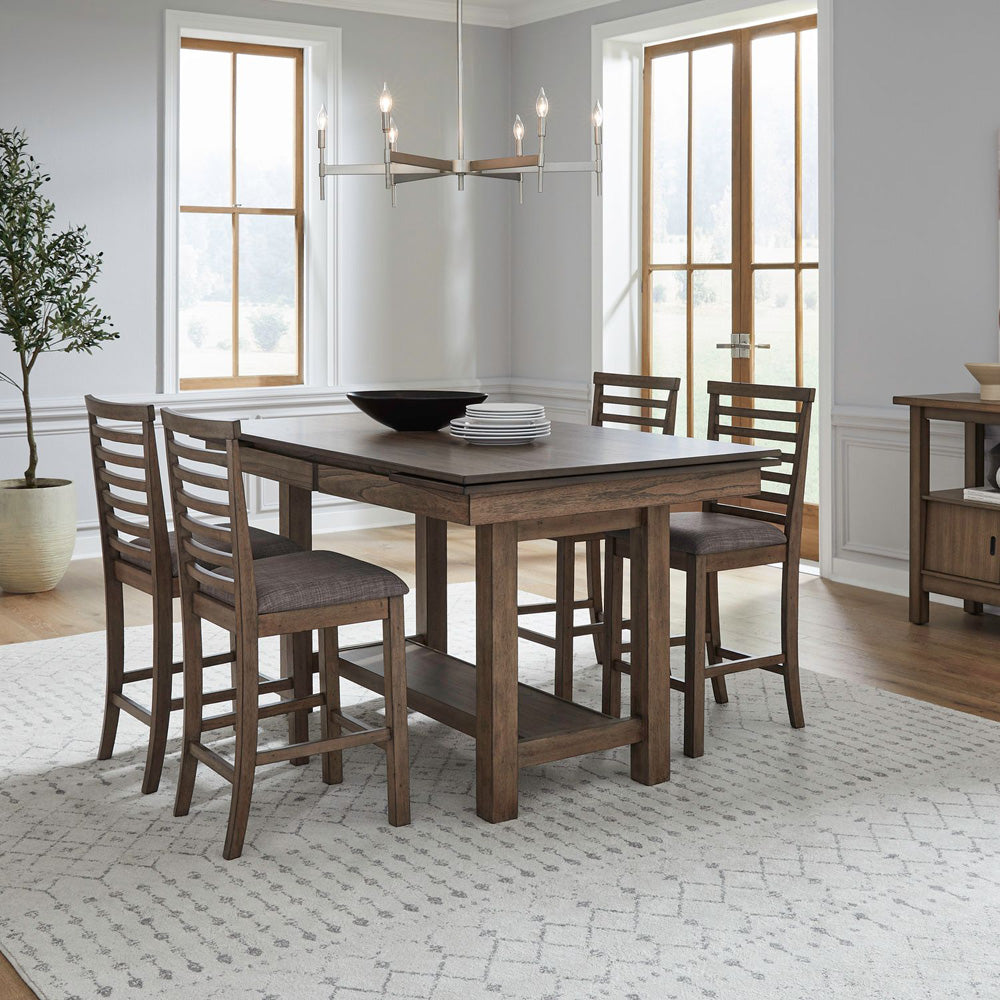 Liberty Furniture - Brook Bay 5 Piece Gathering Trestle Table - 182WT-CD-5GTRS view 1