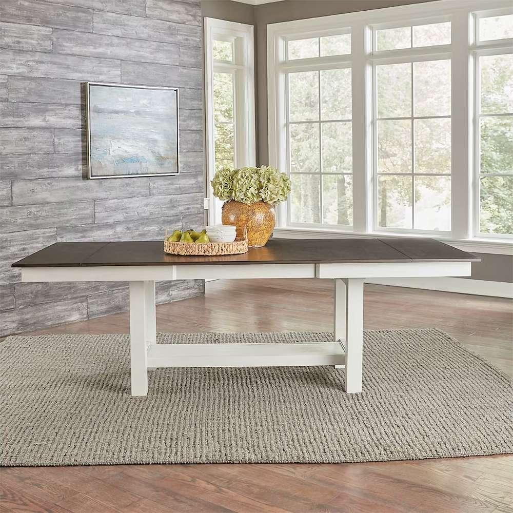 Liberty Furniture - Brook Bay 6 Piece Trestle Table Set  - 182-CD-6TRS veiw 5