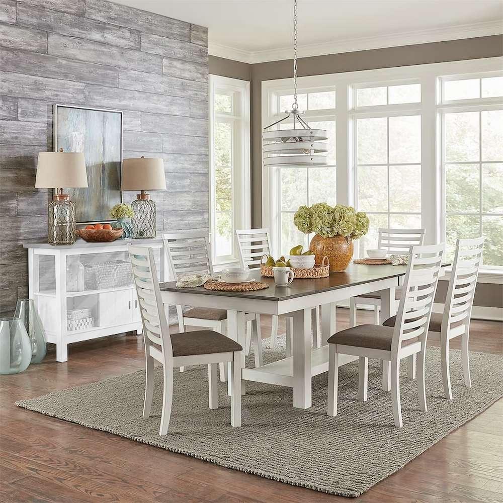 Liberty Furniture - Brook Bay 7 Piece Trestle Table Set  - 182-CD-7TRS veiw 1