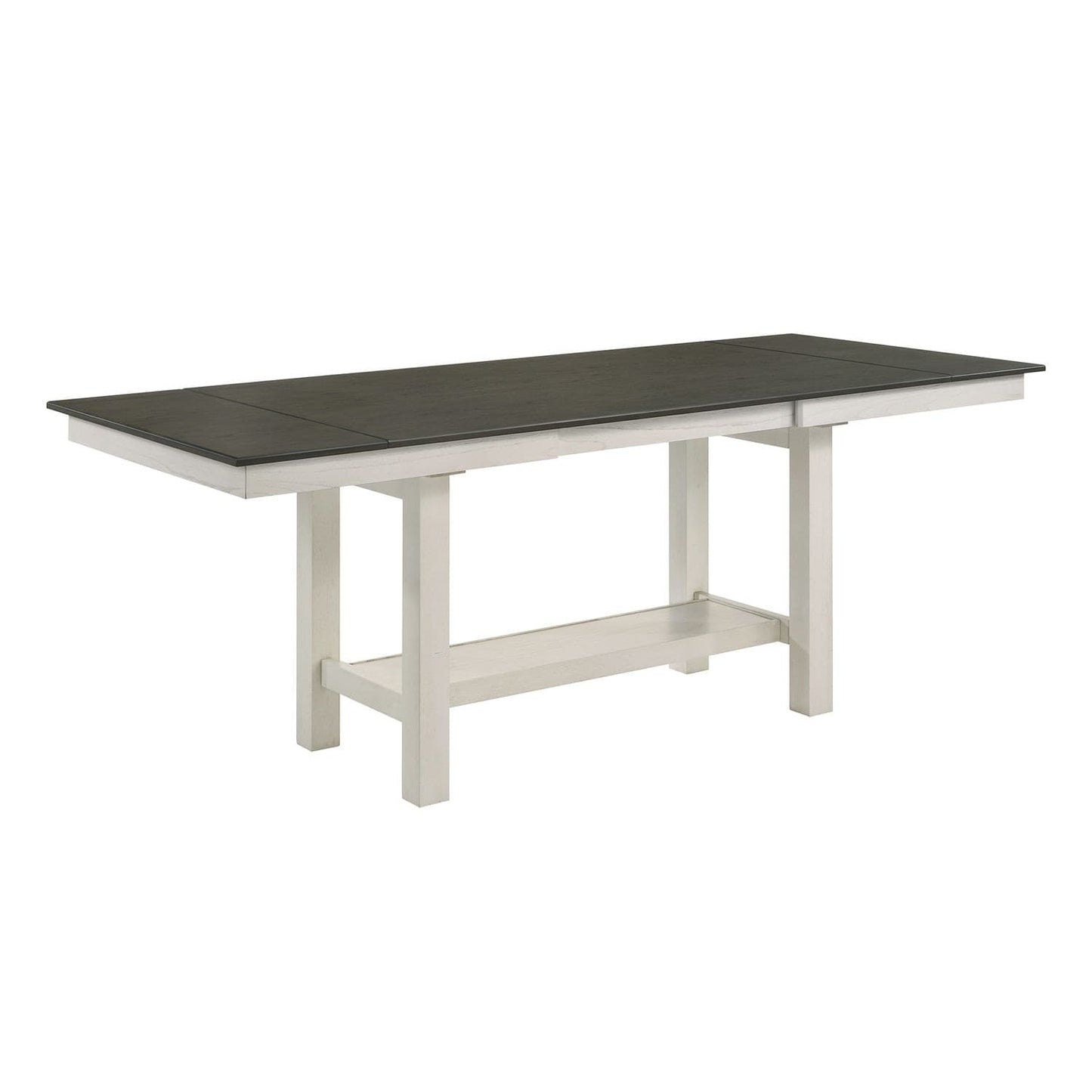 Liberty Furniture - Brook Bay Gathering Trestle Table in Textured White w/ Carbon Gray Tops - 182-CD-GTTS veiw 1