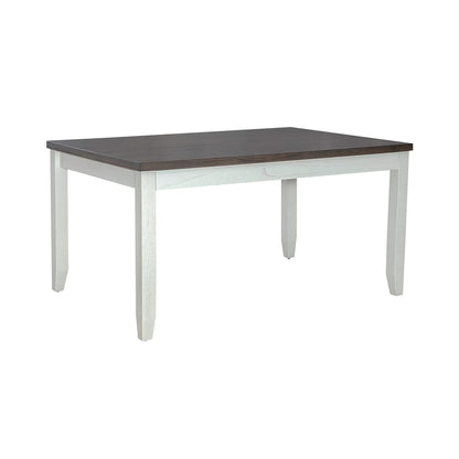 Liberty Furniture - Brook Bay Opt 5 Piece Leg Table Set  in Textured White w/ Carbon Gray Tops - 182-CD-O5LTS veiw 2