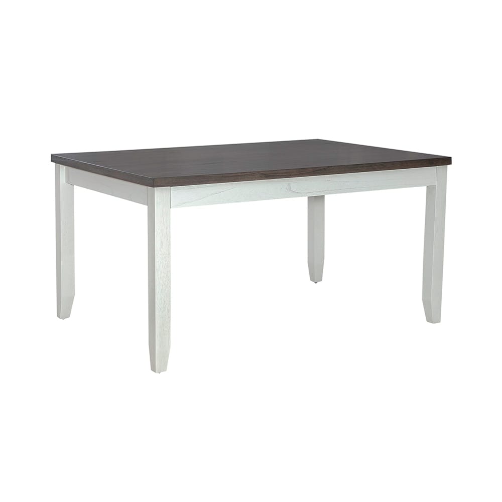 Liberty Furniture - Brook Bay Opt 6 Piece Leg Table Set  in Textured White w/ Carbon Gray Tops - 182-CD-O6LTS veiw 2