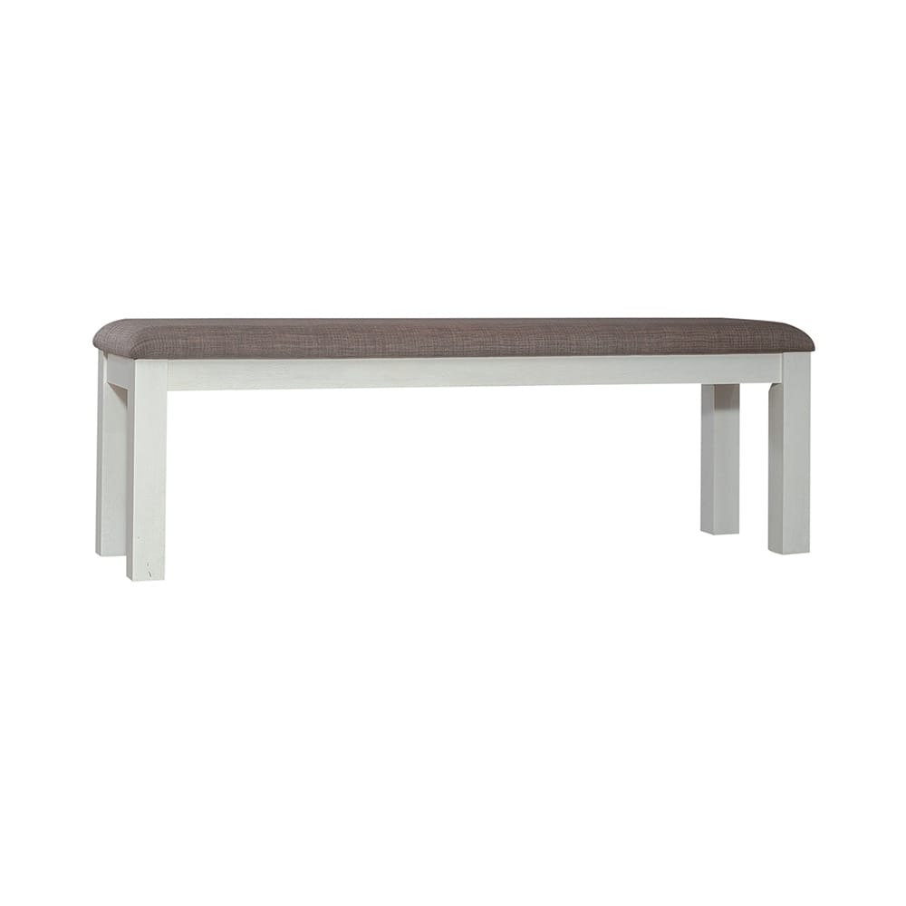 Liberty Furniture - Brook Bay Opt 6 Piece Leg Table Set  in Textured White w/ Carbon Gray Tops - 182-CD-O6LTS veiw 4