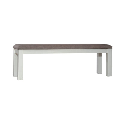 Liberty Furniture - Brook Bay Opt 6 Piece Leg Table Set  in Textured White w/ Carbon Gray Tops - 182-CD-O6LTS veiw 4