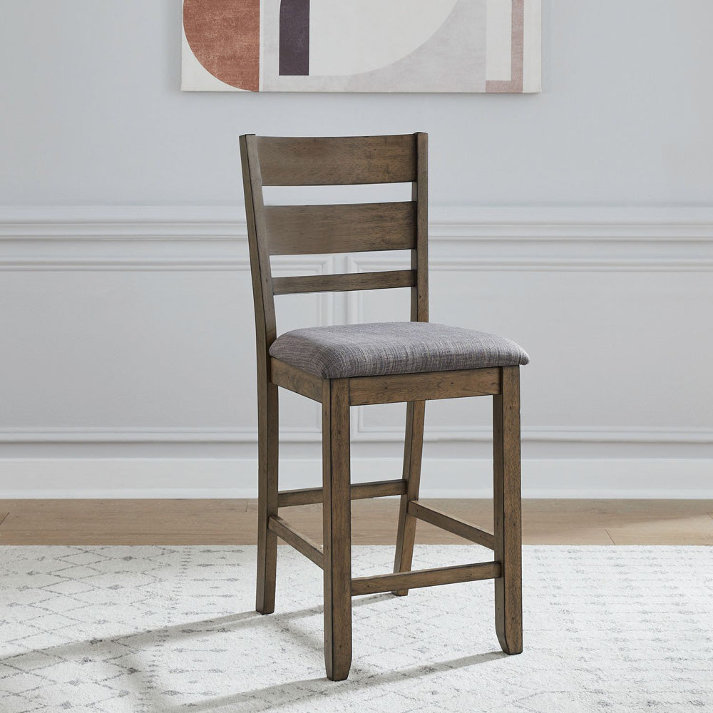 Liberty Furniture - Brook Bay Slat Back Uph Counter Chair  - Set of 2 - 182WT-B150124-2PK view 12