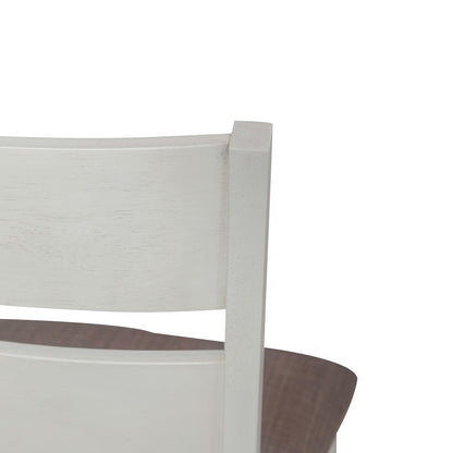Liberty Furniture - Brook Bay Slat Back Uph Side Chair  in Textured White w/ Carbon Gray Tops - 182-C1501S veiw 6