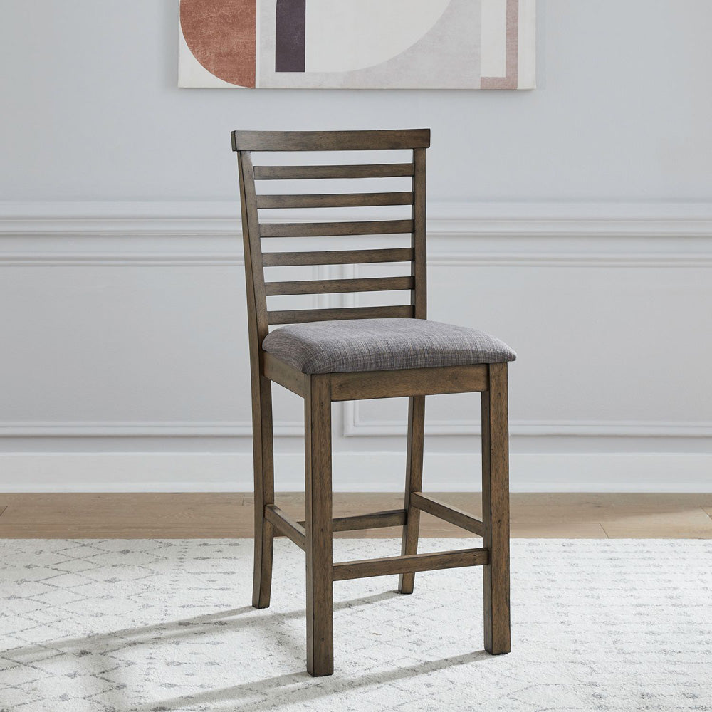 Liberty Furniture - Brook Bay Uph Ladder Back Counter Chair  - Set of 2 - 182WT-B200124-2PK view 12