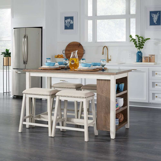 Liberty Furniture - Brook Creek 5 Pc Counter Set Two Tone - 942TT-CD-5CTS veiw 1