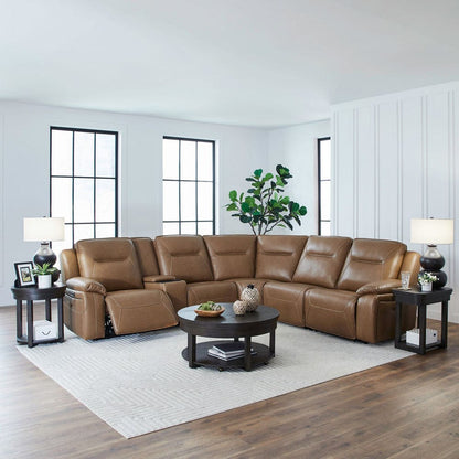 Liberty Furniture - Callihan - 6 Piece Sectional in Brown - 7018BU-UPH-6PCSEC view 2