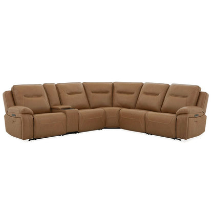 Liberty Furniture - Callihan - 6 Piece Sectional in Brown - 7018BU-UPH-6PCSEC view 3