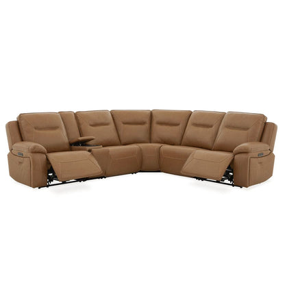 Liberty Furniture - Callihan - 6 Piece Sectional in Brown - 7018BU-UPH-6PCSEC view 4
