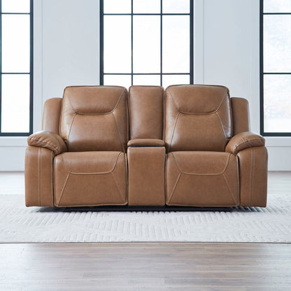 Liberty Furniture - Callihan - Loveseat w/ Console P3 & ZW in Brown - 7018BU-23P view 1
