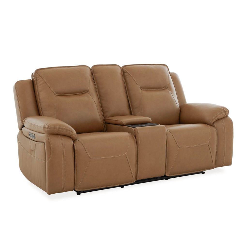 Liberty Furniture - Callihan - Loveseat w/ Console P3 & ZW in Brown - 7018BU-23P view 3