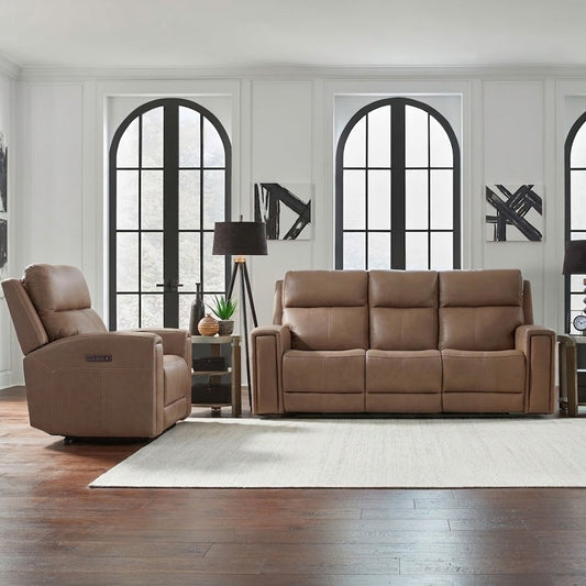 Liberty Furniture - Camden Sofa & Recliner - 7021TO-UPH-SOREC view 1