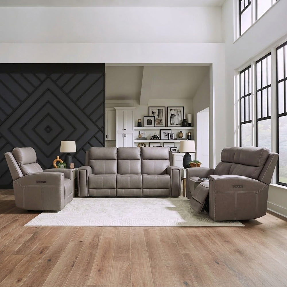 Liberty Furniture - Camden Sofa w/ Loveseat & Recliner - 7021LG-UPH-SOLOREC view 1