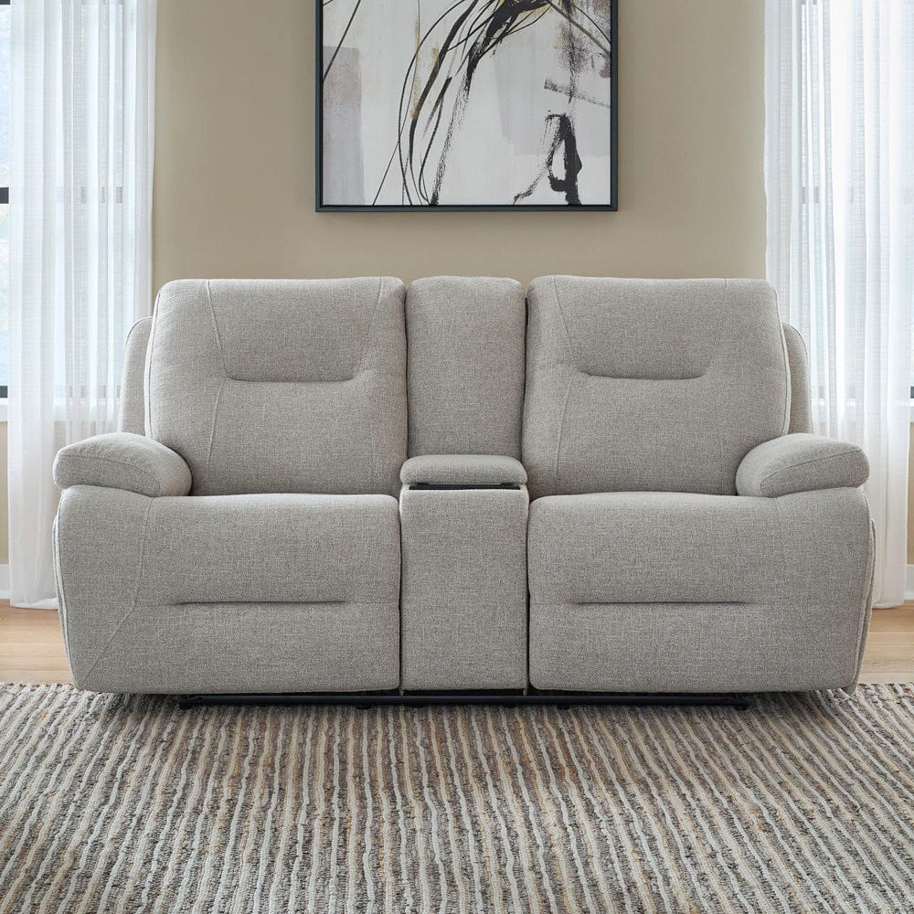 Liberty Furniture - Cameron - Loveseat w/ Console P3 & ZG in Neutral - 7008GF-23P view 1