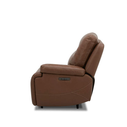 Liberty Furniture - Cameron - R Arm Recliner P3 & ZG - Saddle in Brown - 7008SD-43RP view 4