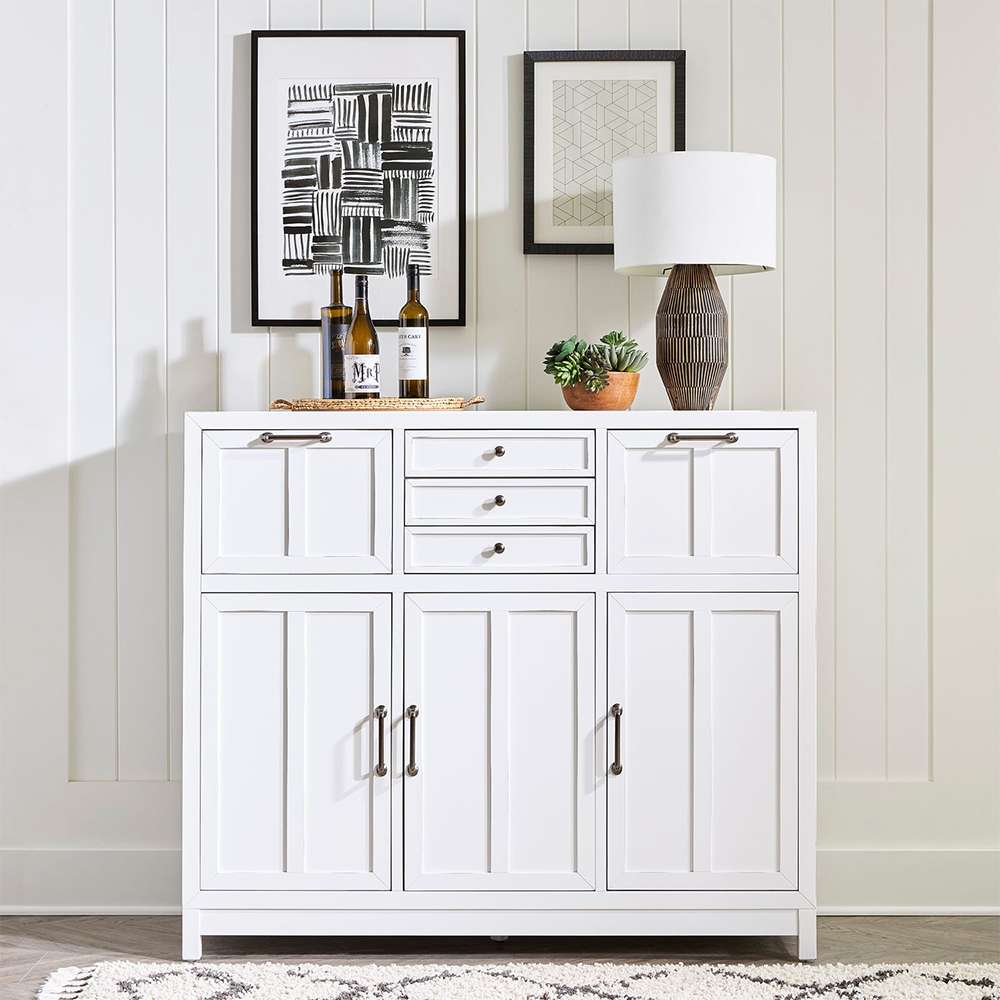 Liberty Furniture - Capeside Cottage Buffet - White - 224-CB5648-W veiw 1