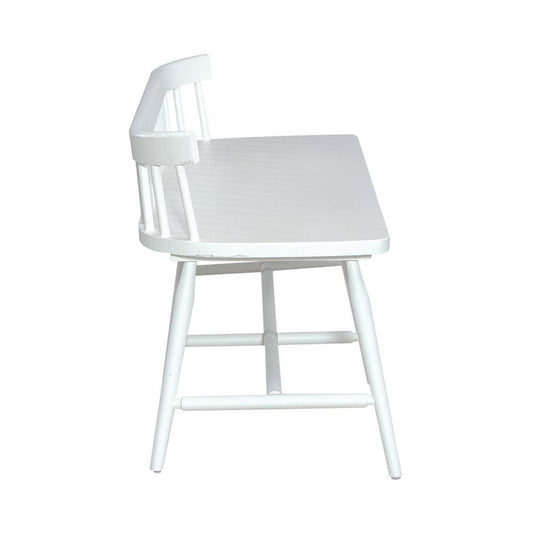 Liberty Furniture - Capeside Cottage Spindle Back Dining Bench - White (RTA) - 224-C4000B-W veiw 2