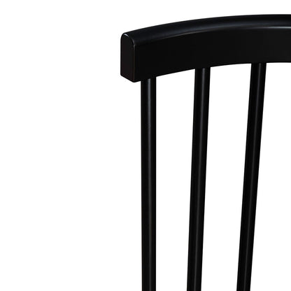 Liberty Furniture - Capeside Cottage Spindle Back Side Chair - Black  in Porcelain White & Royal Black - 224-C4000S-B veiw 7