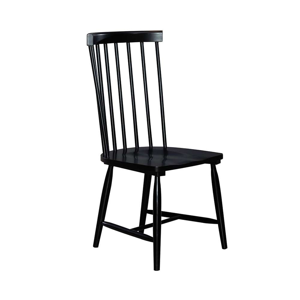 Liberty Furniture - Capeside Cottage Spindle Back Side Chair - Black (RTA) (Set of 2) - 224-C4000S-B veiw 1