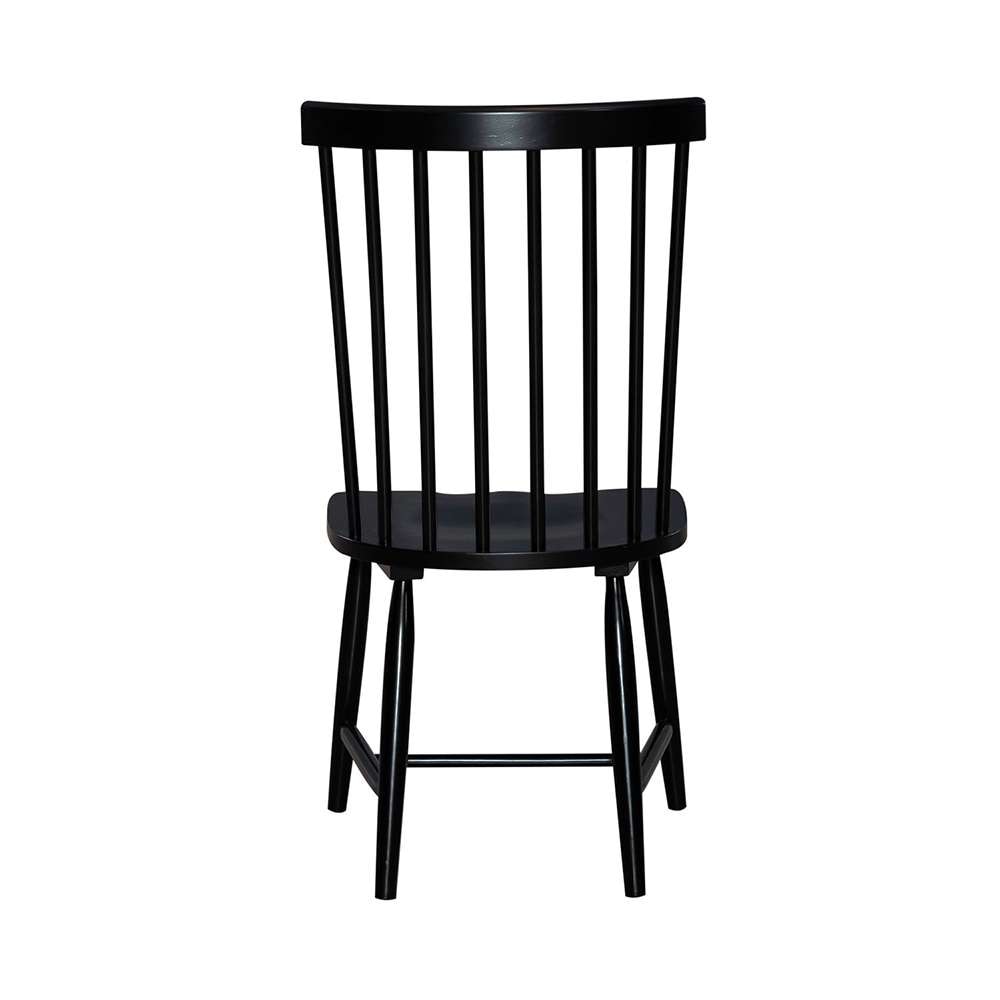 Liberty Furniture - Capeside Cottage Spindle Back Side Chair - Black (RTA) (Set of 2) - 224-C4000S-B veiw 3