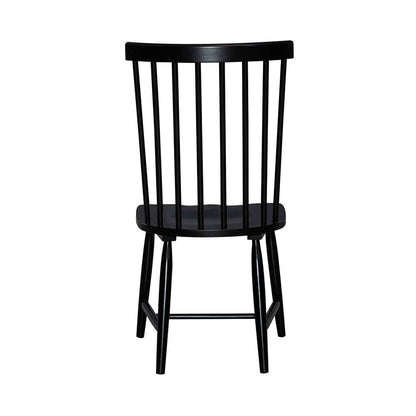 Liberty Furniture - Capeside Cottage Spindle Back Side Chair - Black (RTA) (Set of 2) - 224-C4000S-B veiw 3
