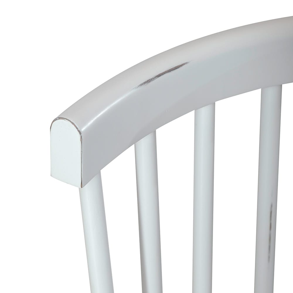 Liberty Furniture - Capeside Cottage Spindle Back Side Chair - White  in Porcelain White & Royal Black - 224-C4000S-W veiw 5