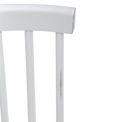 Liberty Furniture - Capeside Cottage Spindle Back Side Chair - White  in Porcelain White & Royal Black - 224-C4000S-W veiw 6